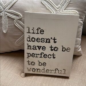 Inspirational Canvas Wall Art - Black and Cream